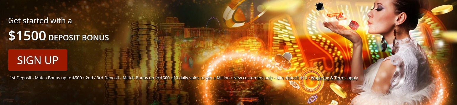 All slots casino get $1500 welcome bonus