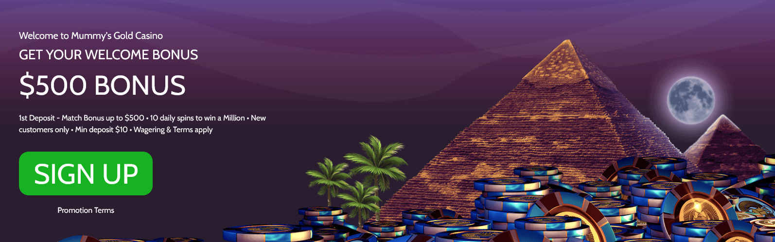 Mummys gold casino infos your welcome package