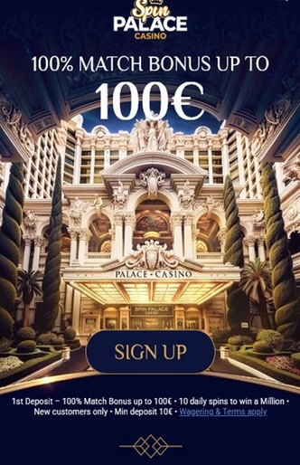 spin palace casino infos welcome package