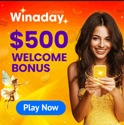 winaday casino get $500 welcome bonnus