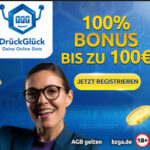 drueckglueck infos new player welcome bonus